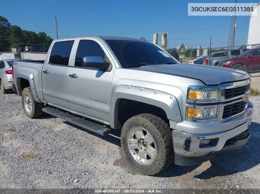 2014 Chevrolet Silverado 1500 2Lz VIN: 3GCUKSEC6EG511385 Lot: 40385147