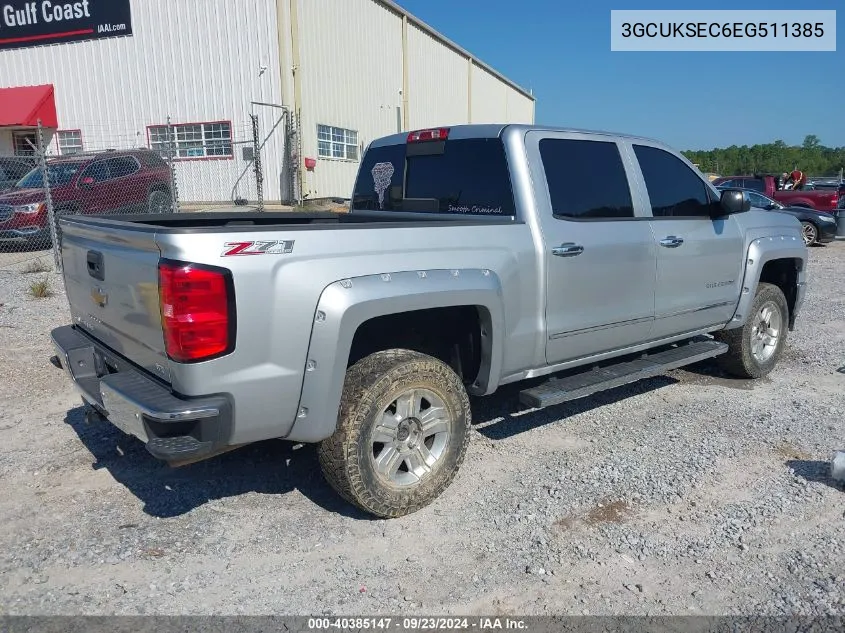 2014 Chevrolet Silverado 1500 2Lz VIN: 3GCUKSEC6EG511385 Lot: 40385147