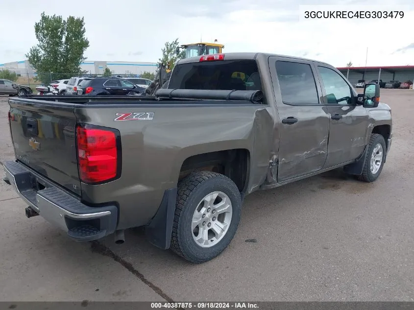 2014 Chevrolet Silverado 1500 2Lt VIN: 3GCUKREC4EG303479 Lot: 40387875