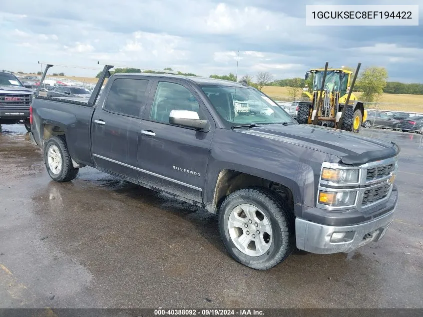 2014 Chevrolet Silverado 1500 1Lz/2Lz VIN: 1GCUKSEC8EF194422 Lot: 40388092