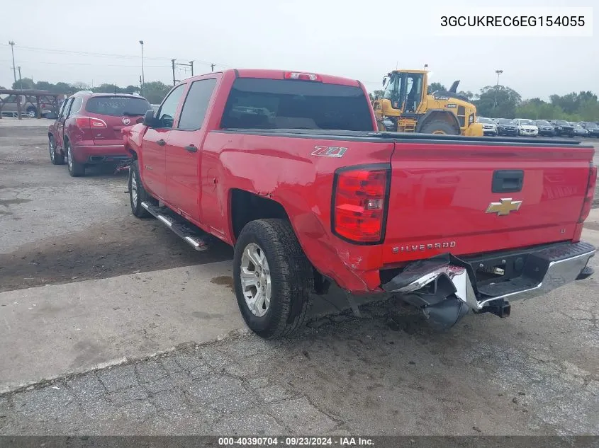 2014 Chevrolet Silverado 1500 2Lt VIN: 3GCUKREC6EG154055 Lot: 40390704