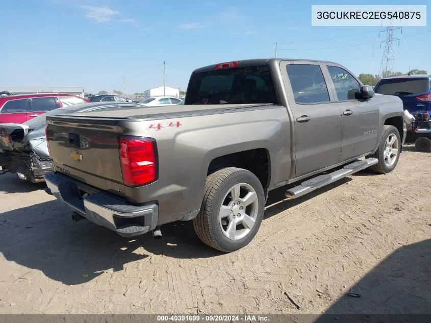 2014 Chevrolet Silverado 1500 1Lt VIN: 3GCUKREC2EG540875 Lot: 40391699