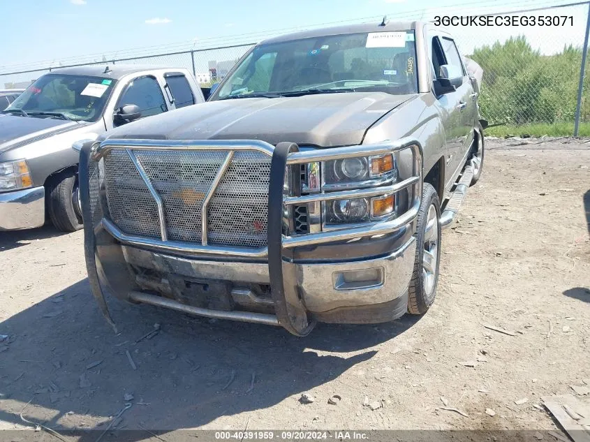 2014 Chevrolet Silverado 1500 1Lz VIN: 3GCUKSEC3EG353071 Lot: 40391959