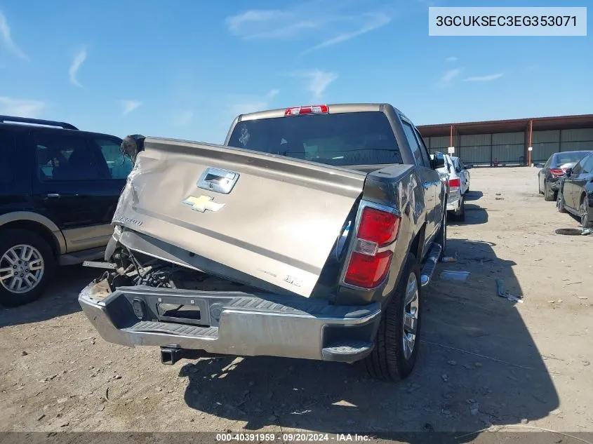 2014 Chevrolet Silverado 1500 1Lz VIN: 3GCUKSEC3EG353071 Lot: 40391959