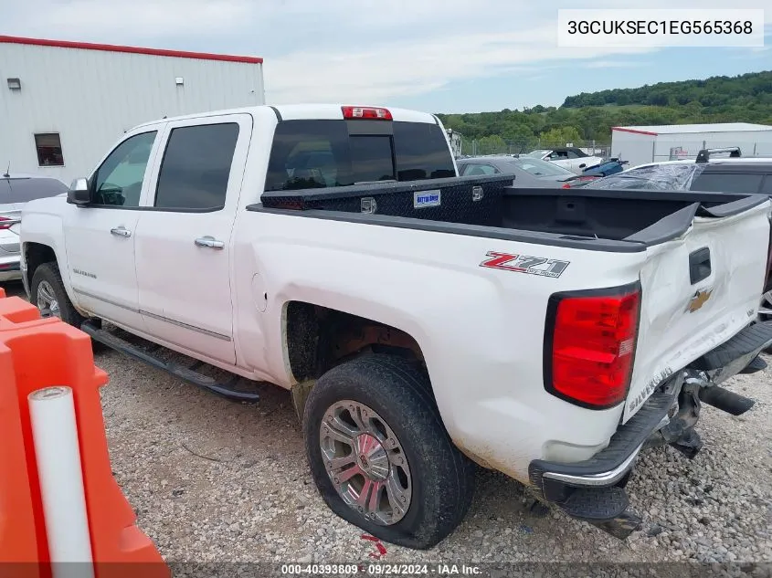 2014 Chevrolet Silverado K1500 Ltz VIN: 3GCUKSEC1EG565368 Lot: 40393809