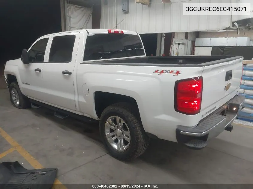 2014 Chevrolet Silverado 1500 1Lt VIN: 3GCUKREC6EG415071 Lot: 40402302