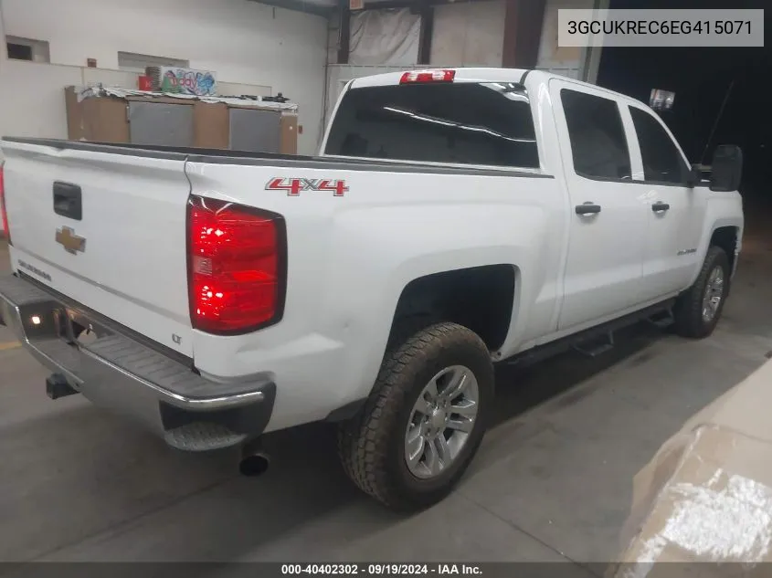 3GCUKREC6EG415071 2014 Chevrolet Silverado 1500 1Lt