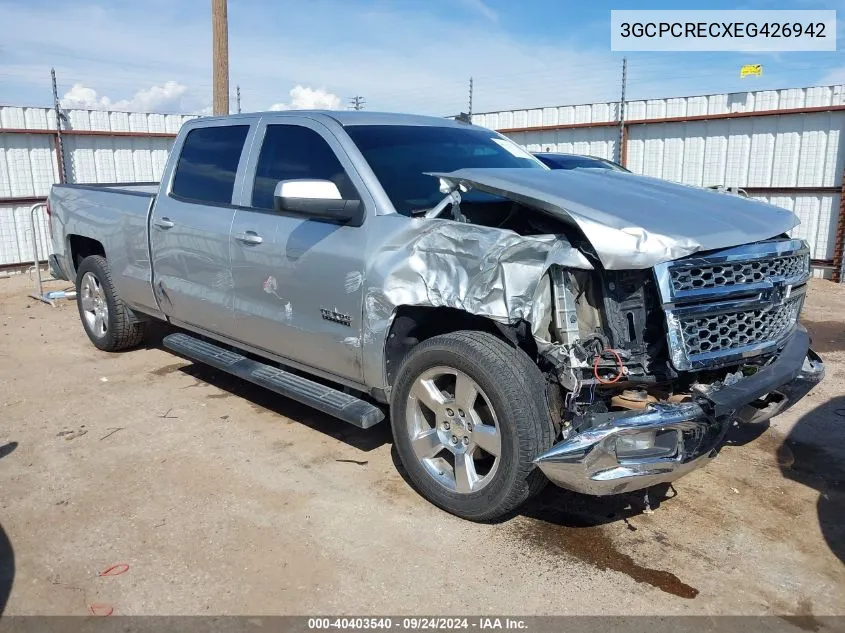 2014 Chevrolet Silverado 1500 1Lt VIN: 3GCPCRECXEG426942 Lot: 40403540