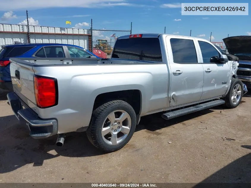 2014 Chevrolet Silverado 1500 1Lt VIN: 3GCPCRECXEG426942 Lot: 40403540