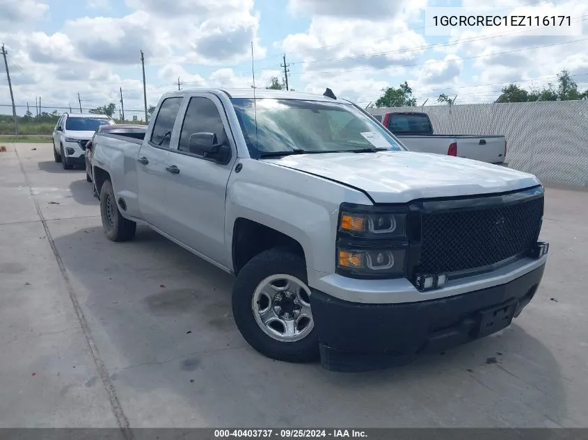 2014 Chevrolet Silverado 1500 1Lt VIN: 1GCRCREC1EZ116171 Lot: 40403737