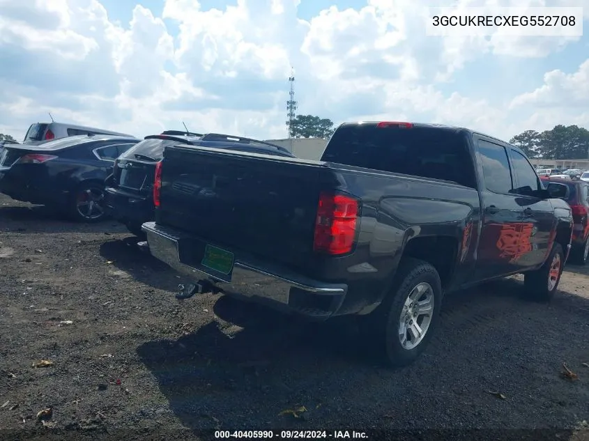 2014 Chevrolet Silverado K1500 Lt VIN: 3GCUKRECXEG552708 Lot: 40405990