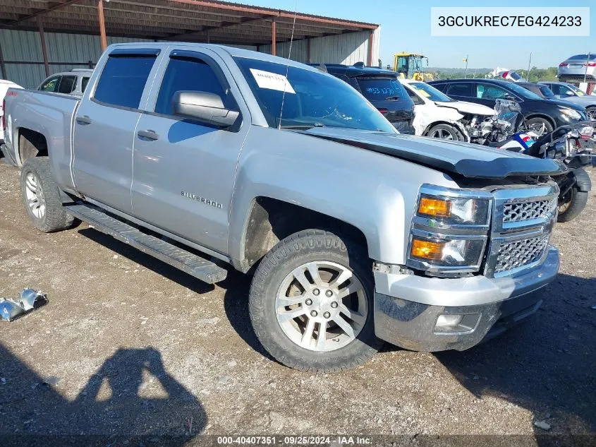 2014 Chevrolet Silverado 1500 1Lt/2Lt VIN: 3GCUKREC7EG424233 Lot: 40407351