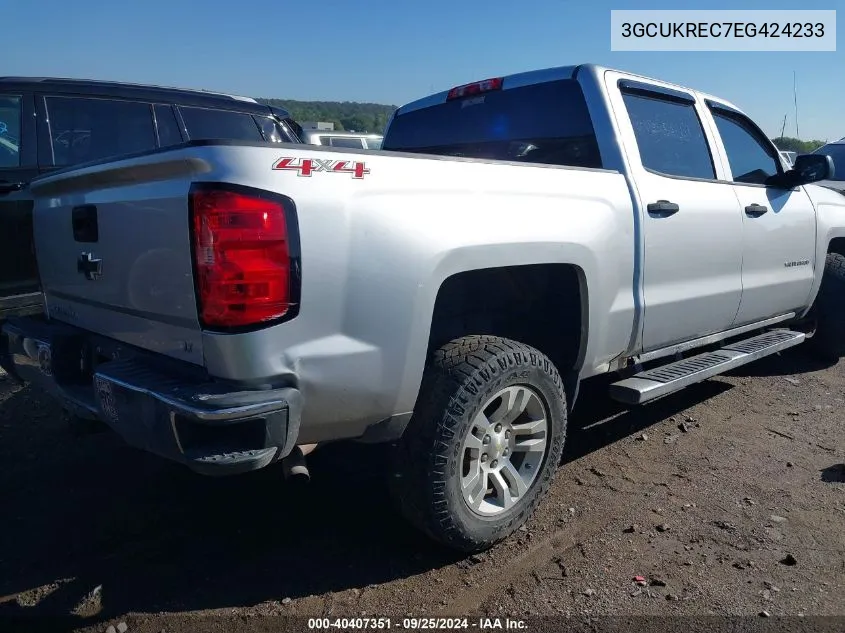 2014 Chevrolet Silverado 1500 1Lt/2Lt VIN: 3GCUKREC7EG424233 Lot: 40407351