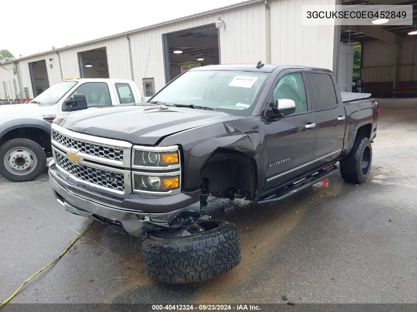 2014 Chevrolet Silverado 1500 K1500 Ltz VIN: 3GCUKSEC0EG452849 Lot: 40412324