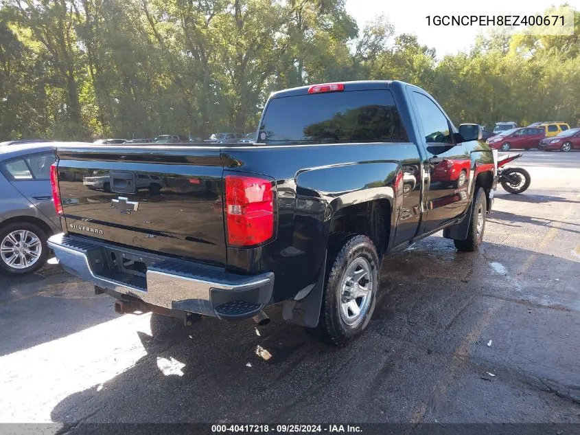 2014 Chevrolet Silverado 1500 Work Truck 2Wt VIN: 1GCNCPEH8EZ400671 Lot: 40417218