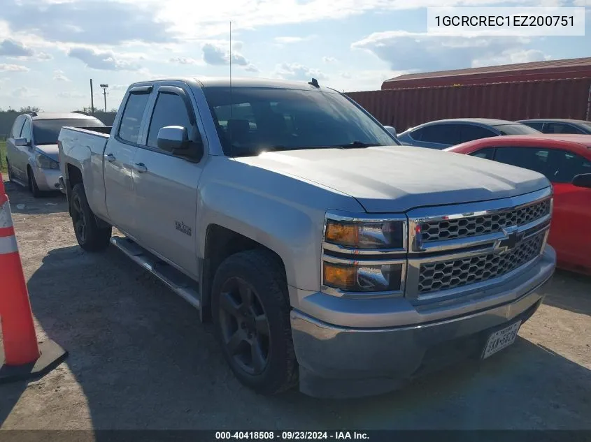 2014 Chevrolet Silverado 1500 1Lt VIN: 1GCRCREC1EZ200751 Lot: 40418508