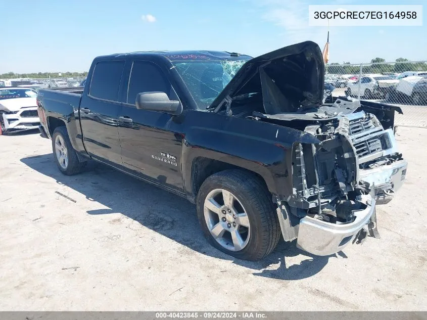 2014 Chevrolet Silverado 1500 2Lt VIN: 3GCPCREC7EG164958 Lot: 40423845