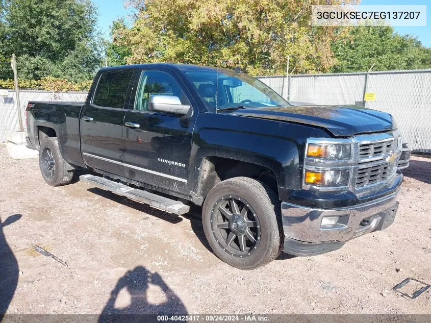 2014 Chevrolet Silverado 1500 K1500 Ltz VIN: 3GCUKSEC7EG137207 Lot: 40425417