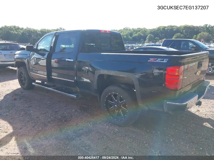 2014 Chevrolet Silverado 1500 K1500 Ltz VIN: 3GCUKSEC7EG137207 Lot: 40425417