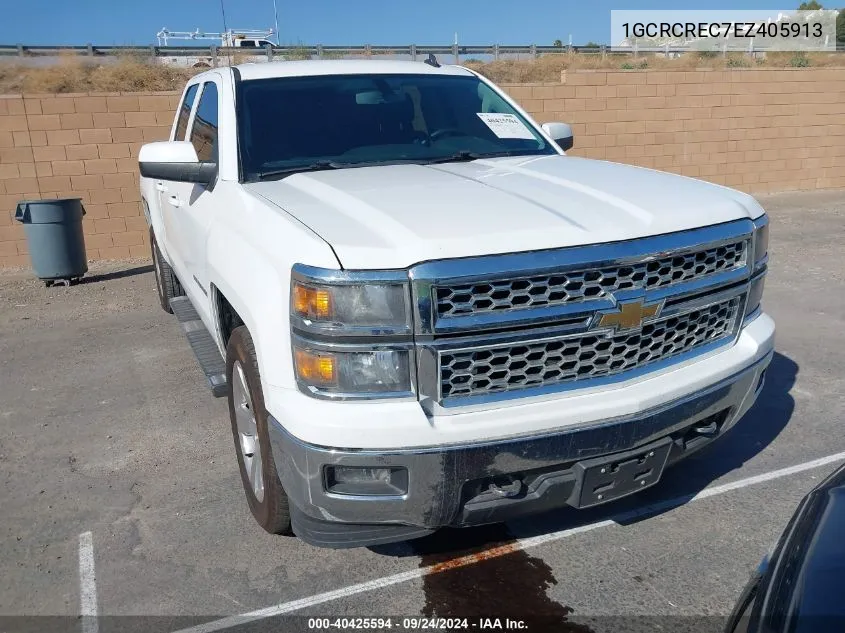 2014 Chevrolet Silverado 1500 1Lt VIN: 1GCRCREC7EZ405913 Lot: 40425594