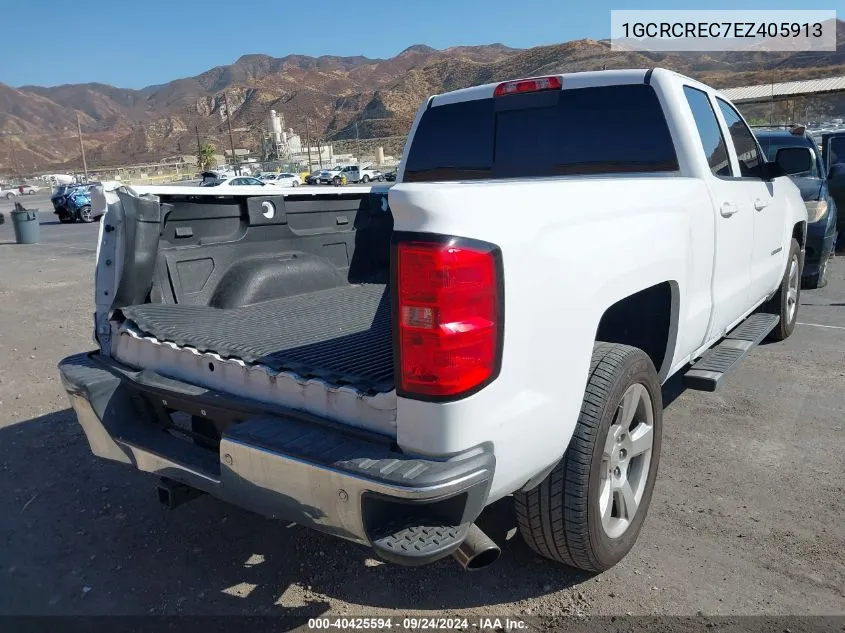 1GCRCREC7EZ405913 2014 Chevrolet Silverado 1500 1Lt