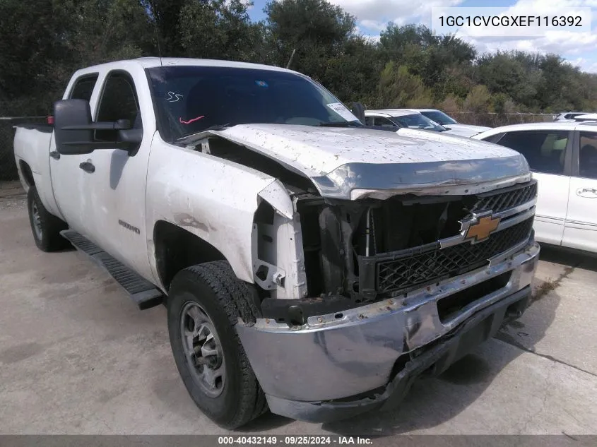 2014 Chevrolet Silverado 2500Hd Work Truck VIN: 1GC1CVCGXEF116392 Lot: 40432149