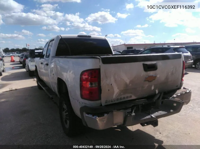 1GC1CVCGXEF116392 2014 Chevrolet Silverado 2500Hd Work Truck