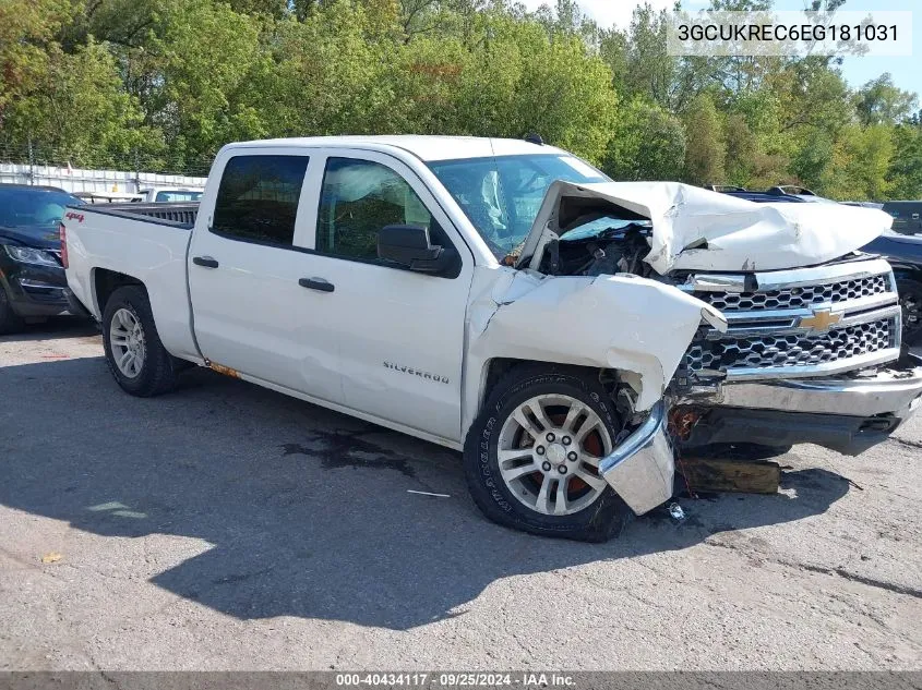 2014 Chevrolet Silverado 1500 1Lt VIN: 3GCUKREC6EG181031 Lot: 40434117