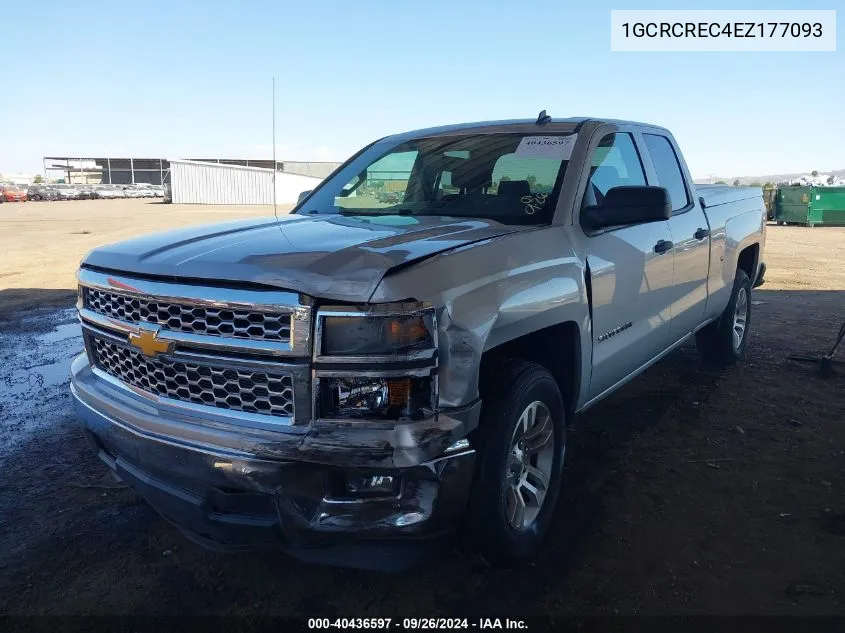 2014 Chevrolet Silverado 1500 1Lt VIN: 1GCRCREC4EZ177093 Lot: 40436597