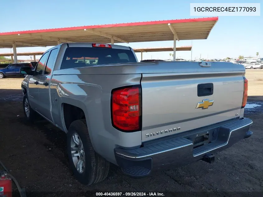 1GCRCREC4EZ177093 2014 Chevrolet Silverado 1500 1Lt