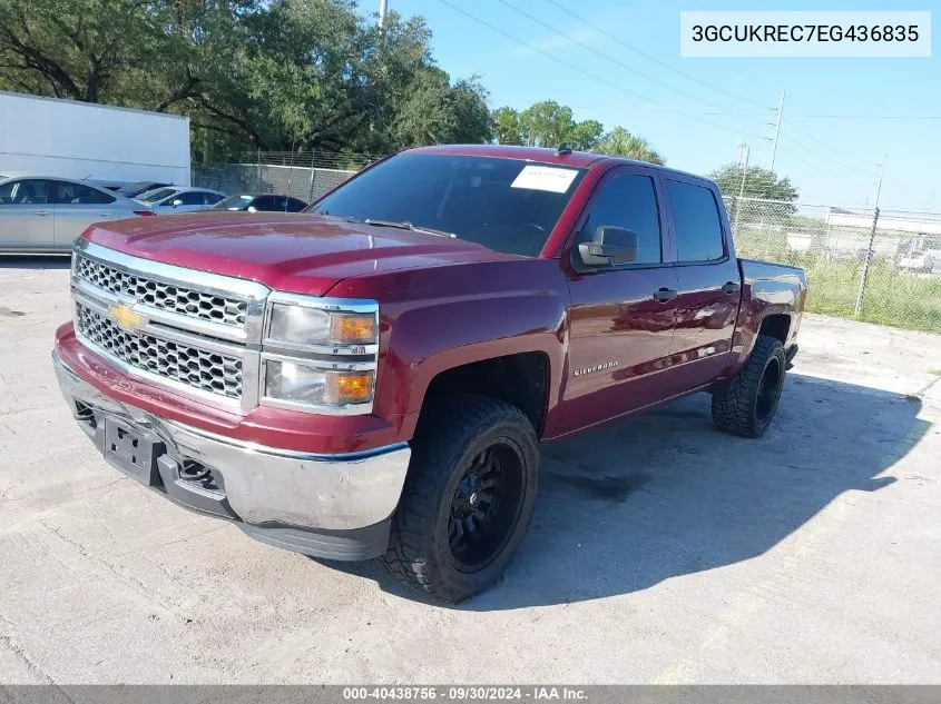 2014 Chevrolet Silverado 1500 K1500 Lt VIN: 3GCUKREC7EG436835 Lot: 40438756