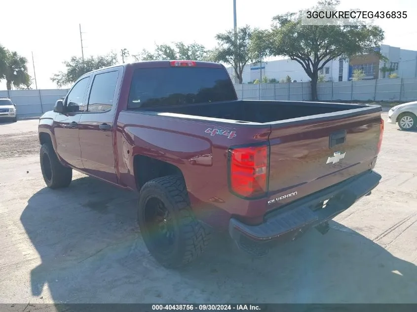 3GCUKREC7EG436835 2014 Chevrolet Silverado 1500 K1500 Lt