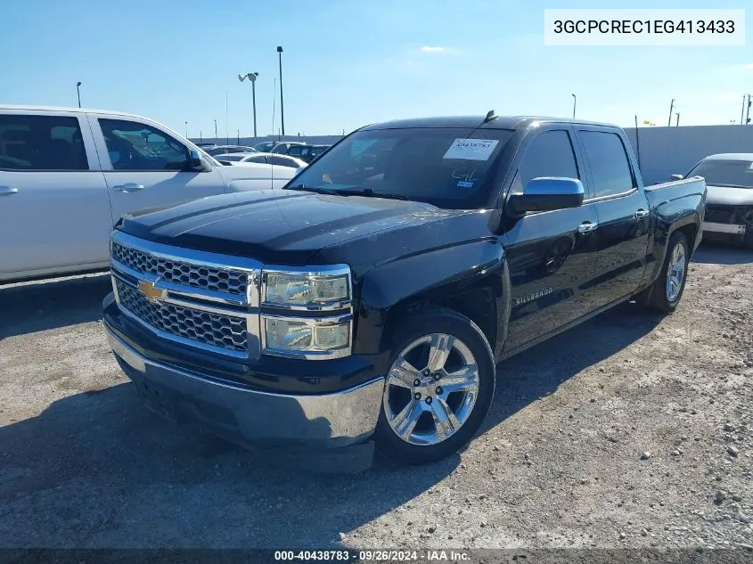 2014 Chevrolet Silverado 1500 1Lt VIN: 3GCPCREC1EG413433 Lot: 40438783