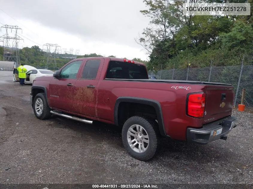 1GCVKREH7EZ251278 2014 Chevrolet Silverado 1500 1Lt