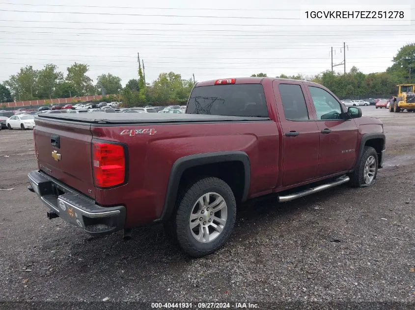 1GCVKREH7EZ251278 2014 Chevrolet Silverado 1500 1Lt