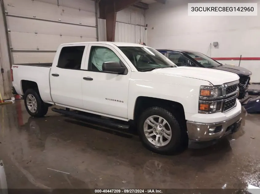 2014 Chevrolet Silverado 1500 1Lt VIN: 3GCUKREC8EG142960 Lot: 40447209