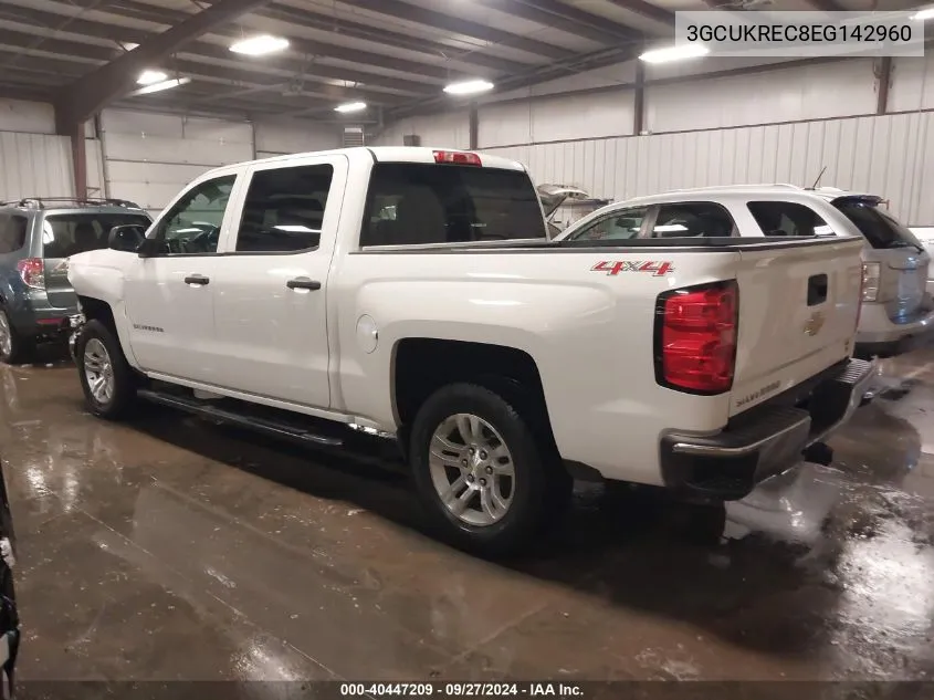 2014 Chevrolet Silverado 1500 1Lt VIN: 3GCUKREC8EG142960 Lot: 40447209