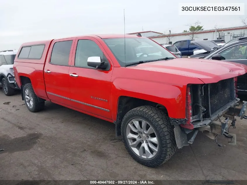 2014 Chevrolet Silverado 1500 1Lz VIN: 3GCUKSEC1EG347561 Lot: 40447502