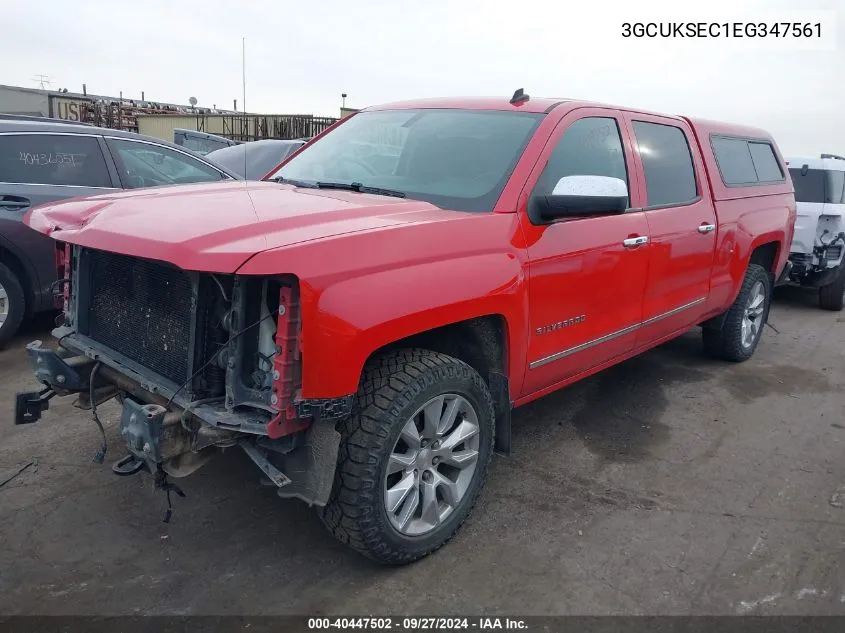 2014 Chevrolet Silverado 1500 1Lz VIN: 3GCUKSEC1EG347561 Lot: 40447502