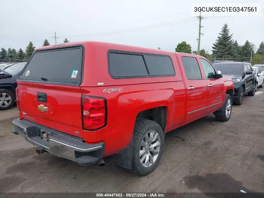 2014 Chevrolet Silverado 1500 1Lz VIN: 3GCUKSEC1EG347561 Lot: 40447502