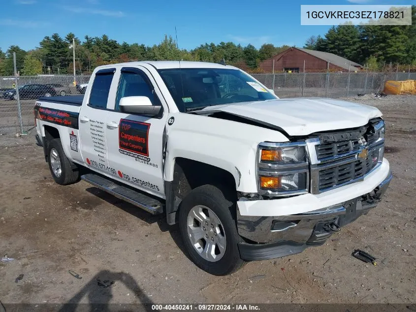 2014 Chevrolet Silverado 1500 2Lt VIN: 1GCVKREC3EZ178821 Lot: 40450241