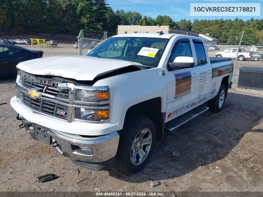 2014 Chevrolet Silverado 1500 2Lt VIN: 1GCVKREC3EZ178821 Lot: 40450241