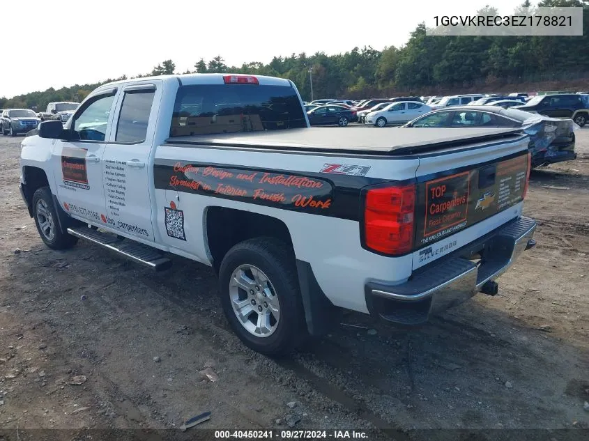 2014 Chevrolet Silverado 1500 2Lt VIN: 1GCVKREC3EZ178821 Lot: 40450241