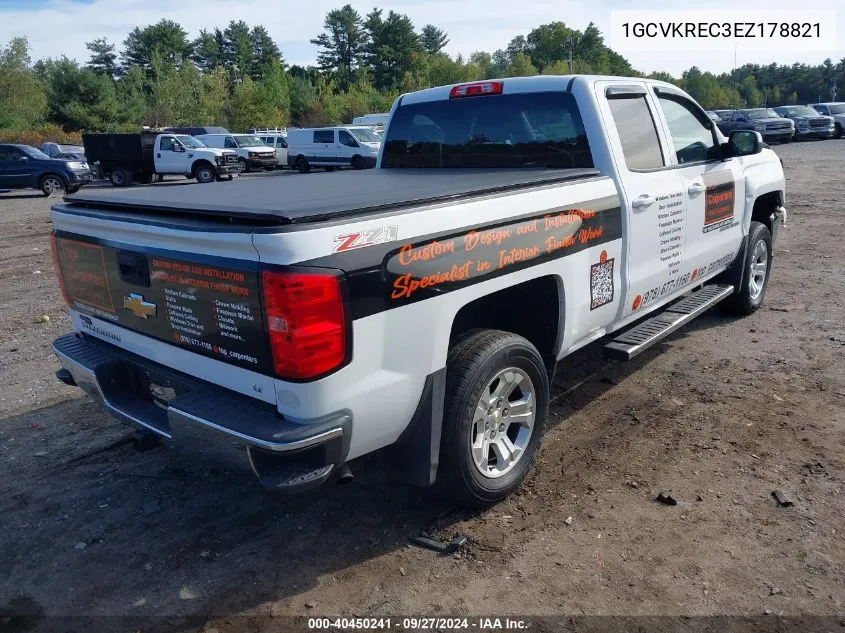 2014 Chevrolet Silverado 1500 2Lt VIN: 1GCVKREC3EZ178821 Lot: 40450241