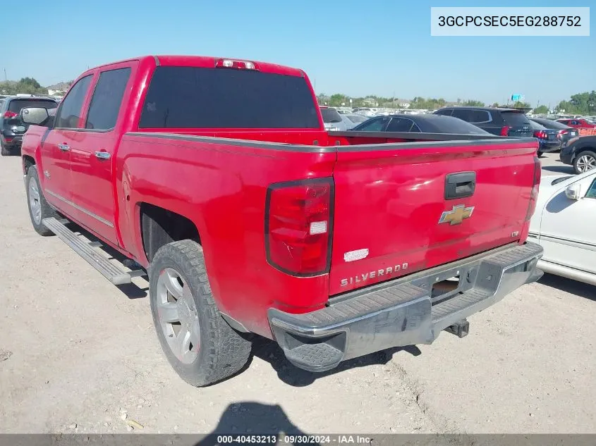 2014 Chevrolet Silverado 1500 1Lz VIN: 3GCPCSEC5EG288752 Lot: 40453213