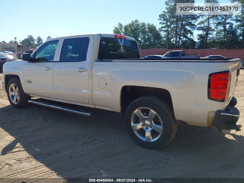 2014 Chevrolet Silverado 1500 1Lt VIN: 3GCPCREC1EG467170 Lot: 40456004