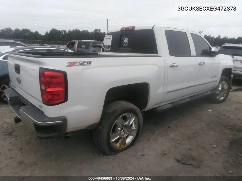 3GCUKSECXEG472378 2014 Chevrolet Silverado 1500 K1500 Ltz