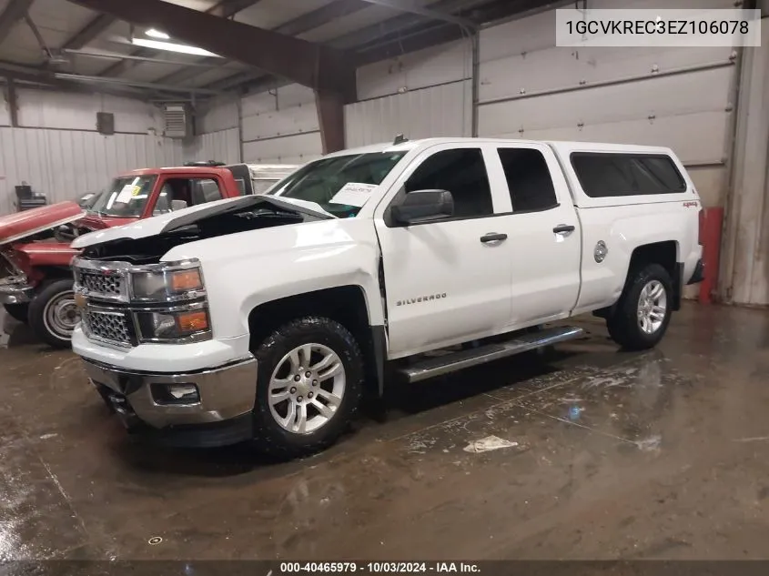 2014 Chevrolet Silverado 1500 1Lt VIN: 1GCVKREC3EZ106078 Lot: 40465979