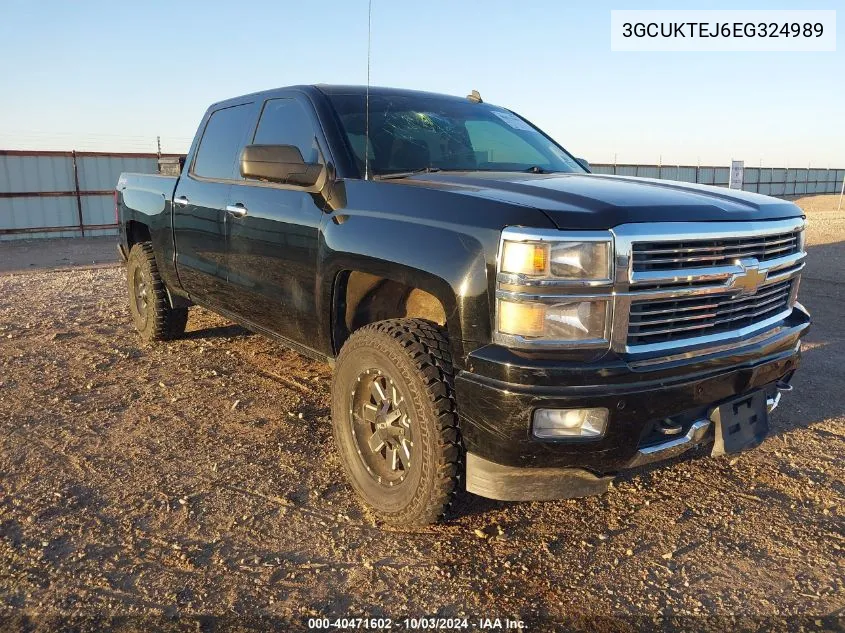 2014 Chevrolet Silverado 1500 High Country VIN: 3GCUKTEJ6EG324989 Lot: 40471602