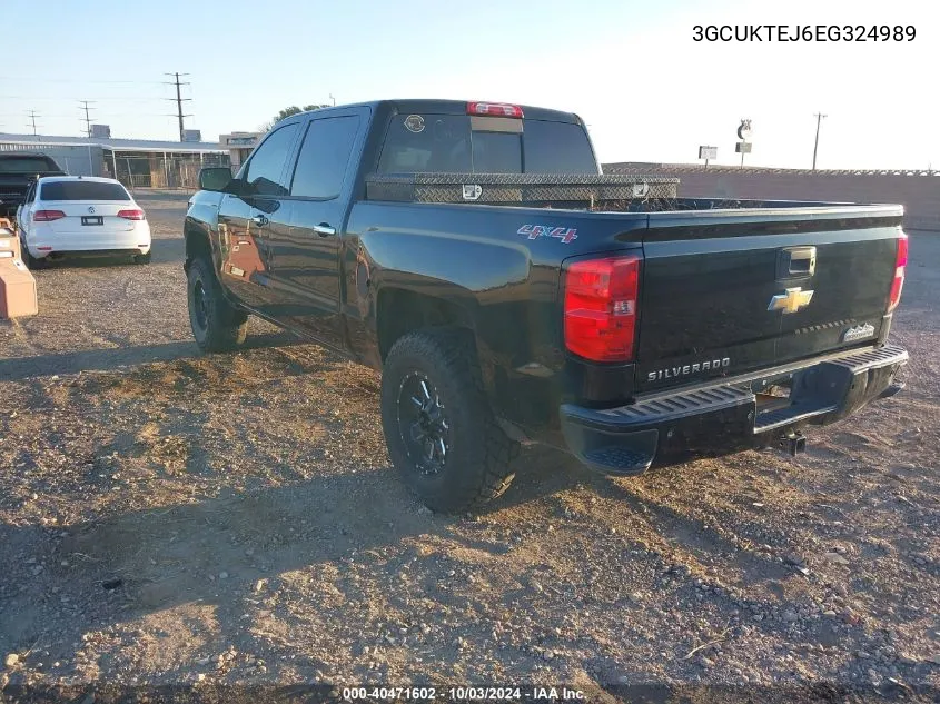 2014 Chevrolet Silverado 1500 High Country VIN: 3GCUKTEJ6EG324989 Lot: 40471602